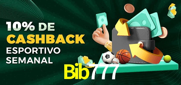 10% de bônus de cashback na Bib777